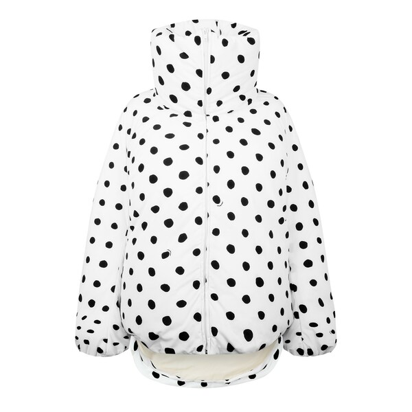 【送料無料】 マルニ レディース ジャケット＆ブルゾン アウター Marni Oversized Down Jacket With Polka Dots STONE WHITE