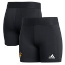 アディダス レディース カジュアルパンツ ボトムス Arizona State Sun Devils adidas Women's Alphaskin Tight Shorts Black