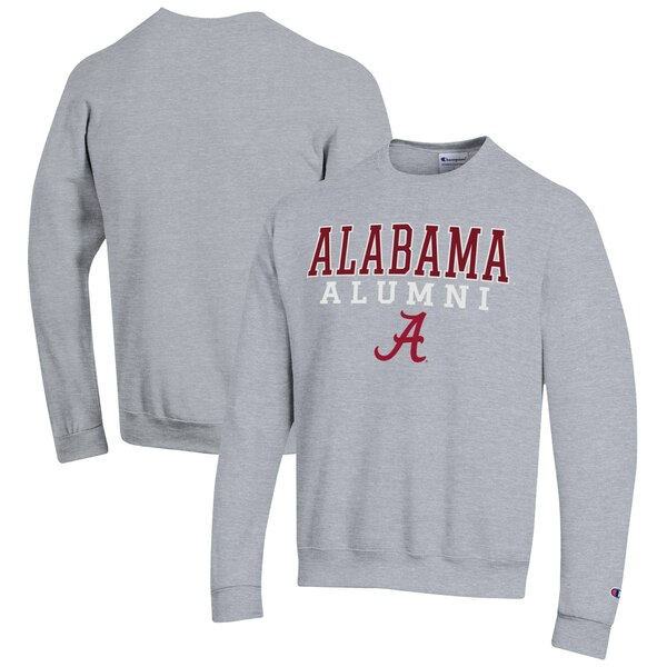 楽天astyチャンピオン メンズ パーカー・スウェットシャツ アウター Alabama Crimson Tide Champion Alumni Logo Pullover Sweatshirt Gray