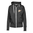 レベルウェア レディース パーカー・スウェットシャツ アウター Dallas Stars Levelwear Women's Gardinia FullZip Hoodie Black