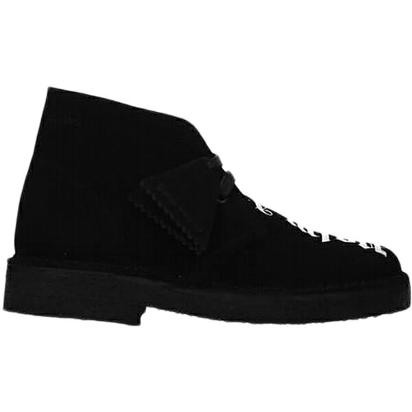 Clarks クラークス レディース スニーカー 【Clarks Originals Desert Boot】 サイズ US_W_11W Palm Angels Logo Black White (Women's)