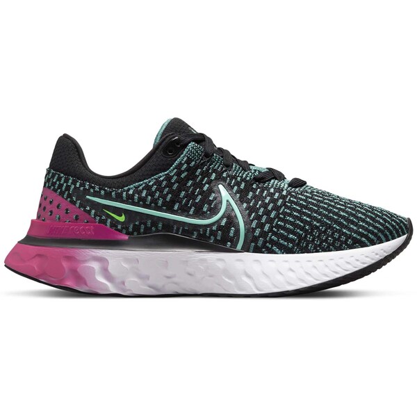 Nike ʥ ǥ ˡ Nike React Infinity Run Flyknit 3  US_W_5W Black Pink Turquoise (Women's)