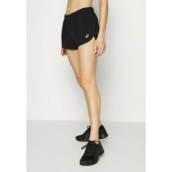 楽天astyアシックス レディース テニス スポーツ CORE SPLIT SHORT - Sports shorts - performance black