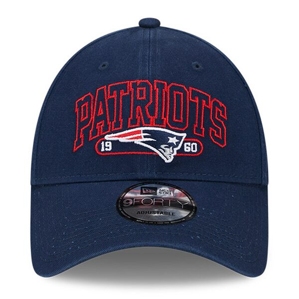 ニューエラ メンズ 帽子 アクセサリー New England Patriots New Era Outline 9FORTY Snapback Hat Navy