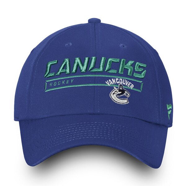 ファナティクス メンズ 帽子 アクセサリー Vancouver Canucks Fanatics Team Authentic Pro Rinkside Fundamental Adjustable Hat Blue