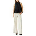 フレンチコネクション レディース カットソー トップス Women's Rhodes Cotton Poplin Ruffled Top Blackout