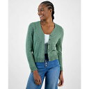 チャータークラブ レディース ニット&セーター アウター Women's V-Neck Button-Front Linen-Blend Cardigan, E...