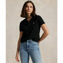 ラルフローレン レディース カットソー トップス Women's Classic-Fit Mesh Polo Shirt Polo Black