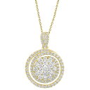 エフィー コレクション レディース ネックレス・チョーカー・ペンダントトップ アクセサリー EFFY Lab Grown Diamond Spiral Clus...