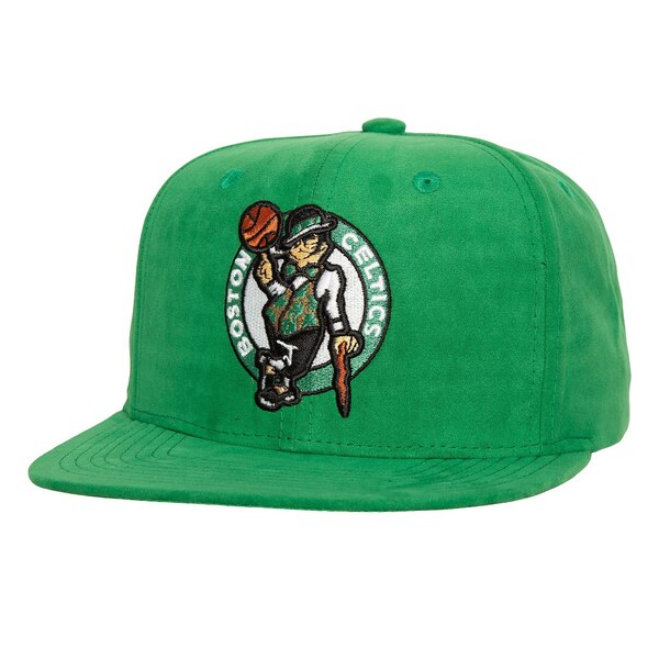 ミッチェル＆ネス ミッチェル&ネス メンズ 帽子 アクセサリー Boston Celtics Mitchell & Ness Sweet Suede Snapback Hat Kelly Green