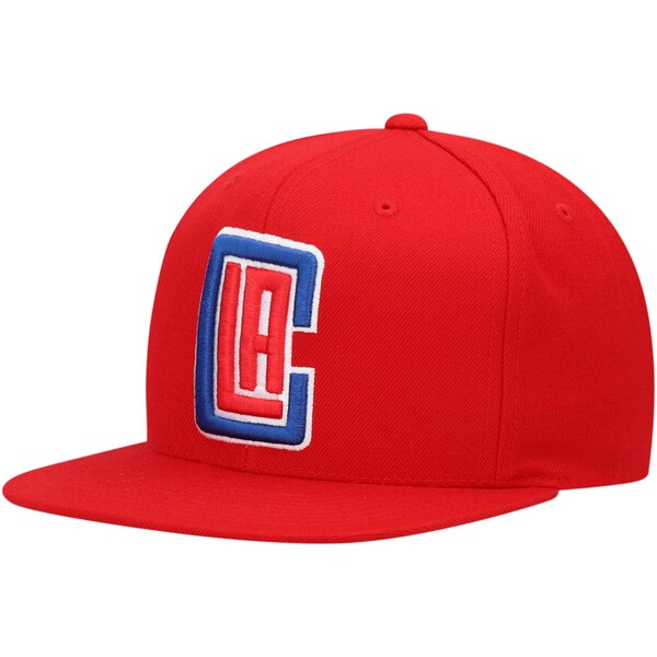 ミッチェル＆ネス ミッチェル&ネス メンズ 帽子 アクセサリー LA Clippers Mitchell & Ness Team Ground Snapback Hat Red