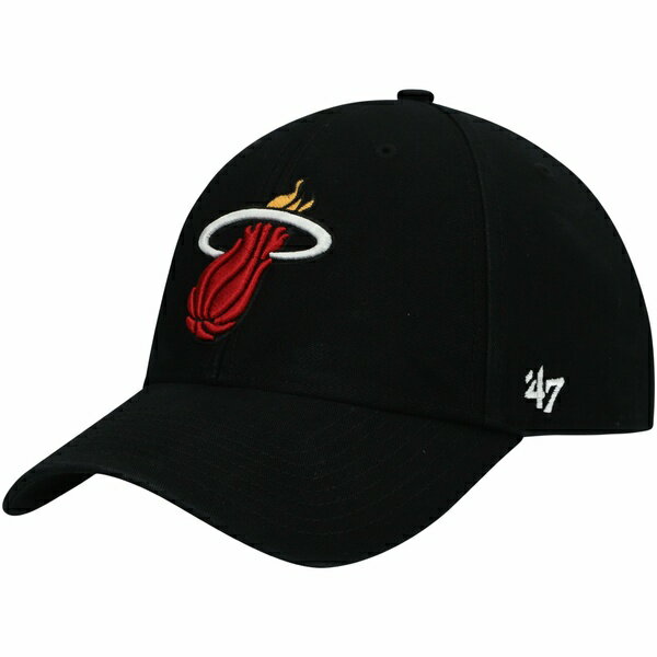 フォーティーセブン メンズ 帽子 アクセサリー Miami Heat '47 MVP Legend Adjustable Hat Black