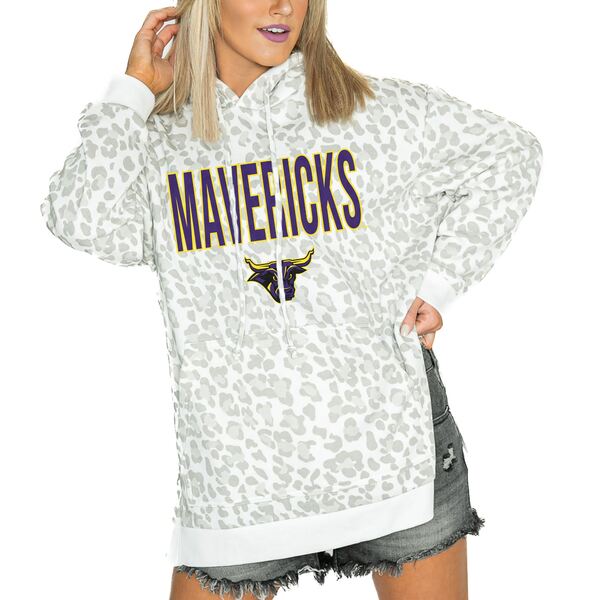 ǥ ǥ ѡåȥ  Minnesota State Mavericks Gameday Couture Women's Fierce Fan SideSlit Pullover Hoodie White