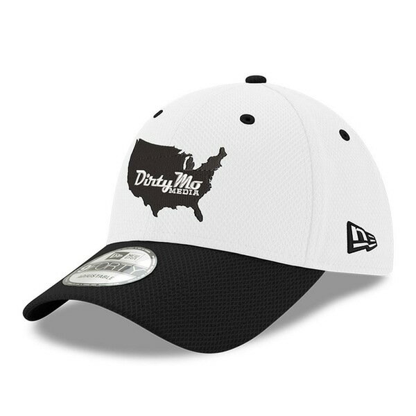 j[G Y Xq ANZT[ Dirty Mo Media New Era 9FORTY Adjustable Hat White/Black