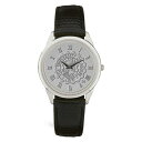 W[fB Y rv ANZT[ Akron Zips Medallion Black Leather Wristwatch -