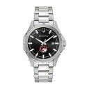 uo Y rv ANZT[ WinstonSalem State Rams Bulova Stainless Steel Sport Classic Watch -