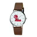 W[fB Y rv ANZT[ Ole Miss Rebels Plexus Leather Watch -