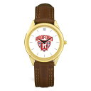 W[fB Y rv ANZT[ Radford Highlanders Unisex Team Logo Leather Wristwatch -