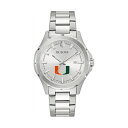 uo Y rv ANZT[ Miami Hurricanes Bulova Stainless Steel Classic Sport Watch -