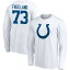 եʥƥ  T ȥåץ Indianapolis Colts Fanatics Branded Team Authentic Logo Personalized Name &Number Long Sleeve TShirt White