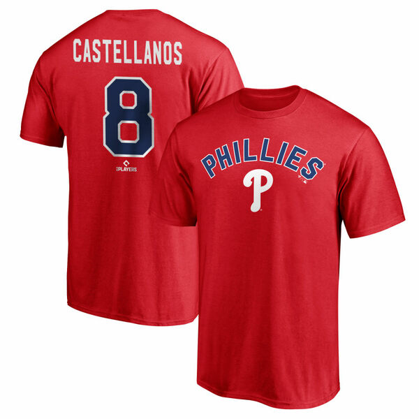 ファナティクス メンズ Tシャツ トップス Philadelphia Phillies Fanatics Branded Personalized Team Winning Streak Name & Number TShirt Red