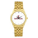 W[fB Y rv ANZT[ Santa Clara Broncos Unisex Team Logo Rolled Linked Bracelet Wristwatch -