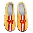 フォコ メンズ サンダル シューズ Washington Commanders FOCO Team Stripe Memory Foam Slide Slippers -