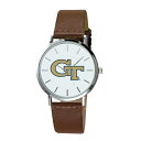 W[fB Y rv ANZT[ Georgia Tech Yellow Jackets Plexus Leather Watch -