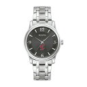 uo Y rv ANZT[ Santa Clara Broncos Bulova Stainless Steel Corporate Collection Watch -