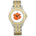 W[fB Y rv ANZT[ Clemson Tigers TwoTone Team Logo Wristwatch -