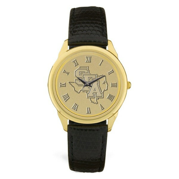 ジャーディン メンズ 腕時計 アクセサリー Stephen F Austin Lumberjacks Medallion Leather Wristwatch Gold