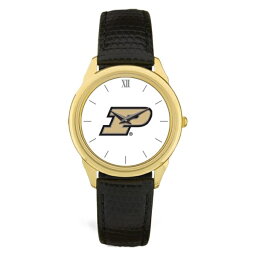 ジャーディン メンズ 腕時計 アクセサリー Purdue Boilermakers Team Logo Leather Wristwatch -