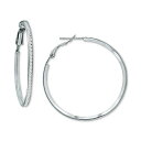 Wj xj[j fB[X sAXCO ANZT[ Cubic Zirconia Medium Hoop Earrings, 1.5