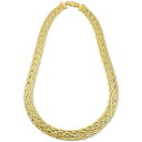 ジャニ ベルニーニ メンズ ネックレス チョーカー アクセサリー Braided Chain 18 Statement Necklace in 18k Gold-Plated Sterling Silver, Created for Macy 039 s Sterling Silver