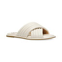 マイケルコース レディース サンダル シューズ Portia Slip-On Crisscross Quilted Slide Sandals Light Cream