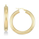 V AC X~X? fB[X sAXCO ANZT[ Polished Hoop Earrings in 18k Gold over Sterling Silver Gold over Silver