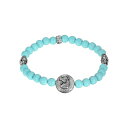 2028 fB[X uXbgEoOEANbg ANZT[ Beaded Horse Stretch Bracelet Turquoise