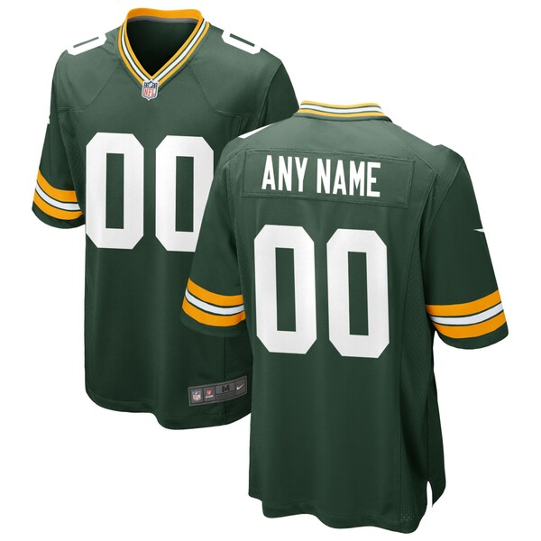 ナイキ メンズ ユニフォーム トップス Green Bay Packers Nike Custom Game Jersey Green