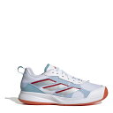 【送料無料】 アディダス レディース テニス スポーツ Avaflash Low Women's Tennis Shoes White/Slver Met