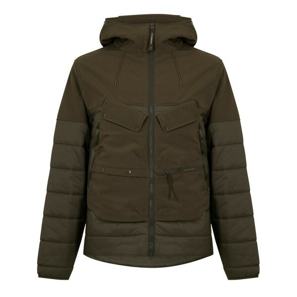 【送料無料】 シーピーカンパニー メンズ ジャケット＆ブルゾン アウター Shell-R Mixed Google Jacket Ivy Green 683