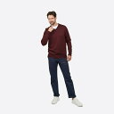 【送料無料】 ハウィック メンズ ニット&セーター アウター Howick Arlington V Neck Jumper Burgundy