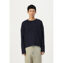 ウィークデイ メンズ サンダル シューズ ARTHUR SWEATER - Jumper - navy