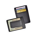 CX Y z ANZT[ Men's Magnetic Money Clip Wallet Black