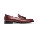 アンソニー ヴィア メンズ スリッポン・ローファー シューズ Men's Kennedy Tassel Loafer Lace-Up Goodyear Dress Shoes Dark Red