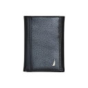 iEeBJ Y z ANZT[ Men's Trifold Leather Wallet Black