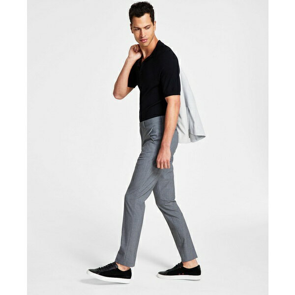 カルバンクライン メンズ カジュアルパンツ ボトムス Men's Infinite Stretch Skinny-Fit Dress Pants Medium Grey