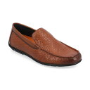 トーマス アンド バイン メンズ スリッポン・ローファー シューズ Men's Carter Moc Toe Driving Loafer Dress Shoes Cognac