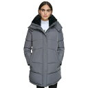 カルバンクライン レディース ジャケット＆ブルゾン アウター Women 039 s Faux-Fur-Trim Hooded Puffer Coat, Created for Macy 039 s Titanium