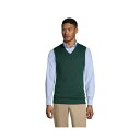 ランズエンド メンズ ニット セーター アウター Men 039 s School Uniform Cotton Modal Sweater Vest Evergreen