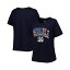 եʥƥ ǥ T ȥåץ Women's Branded Navy Cincinnati Bengals Plus Size Banner Wave V-Neck T-shirt Navy